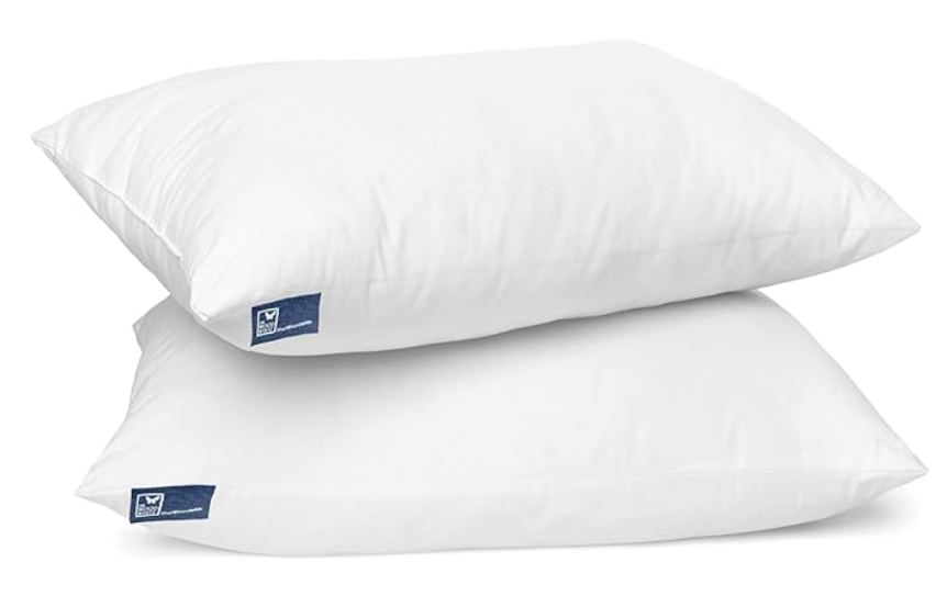 Microfiber Soft Pillow Set of 2, 18 x 28 Inches Hotel and Home Pillows for Sleeping White
