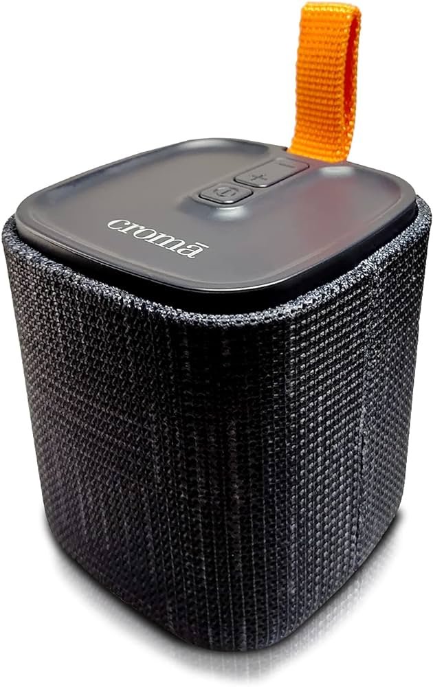 Bluetooth Speaker Croma Kube 5W Fabric BT Speaker CRER2115