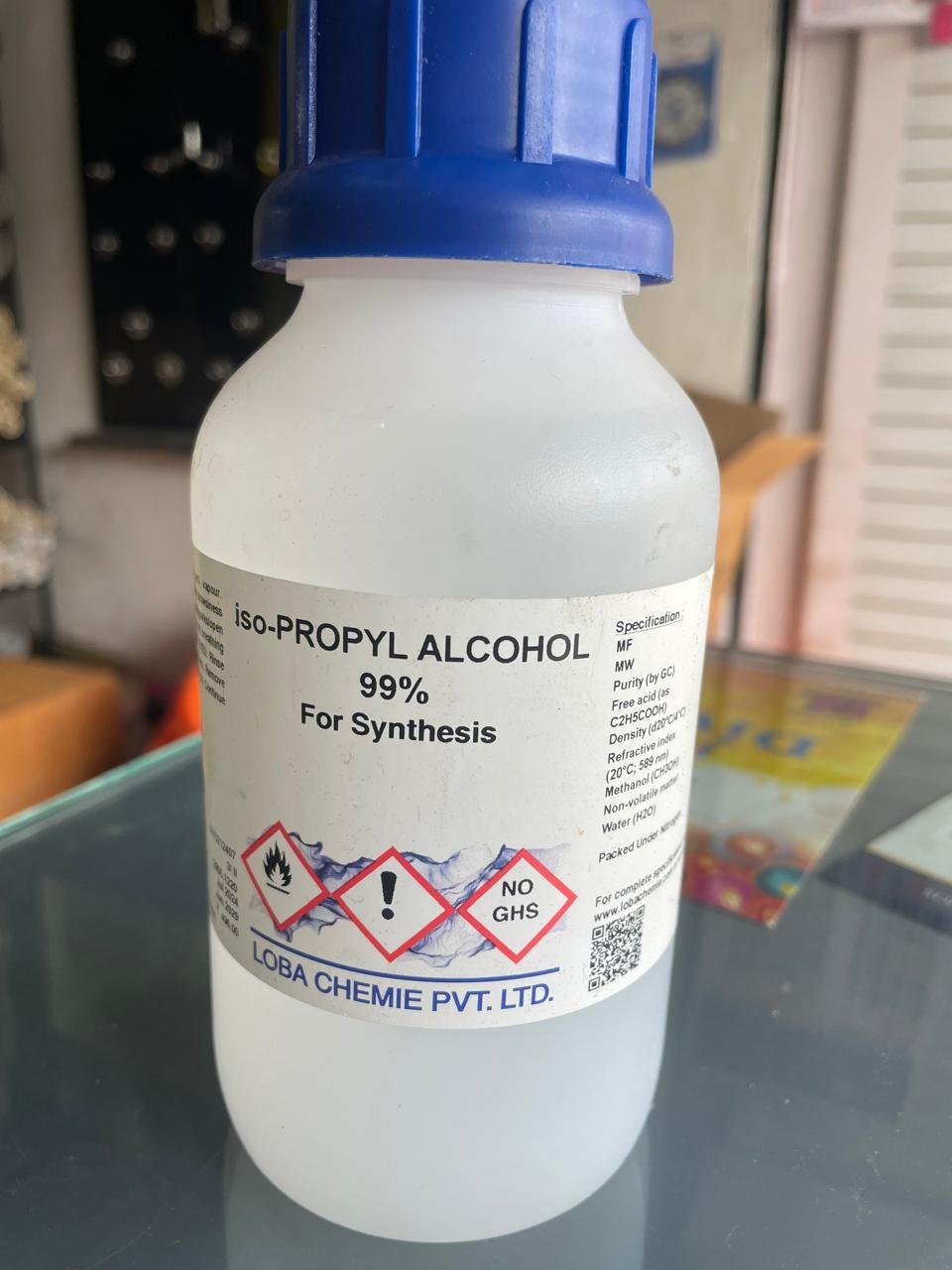 Propanol -2 (iso-Propyl alcohol) LR Grade 500 ML