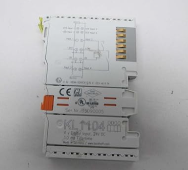 KL1104 4-channel digital input terminal 24 V DC, filter 3.0 ms,2 inputs 3-wire system, 2 inputs 1-wire system