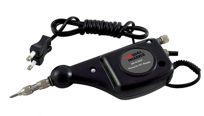 Engraving Machine for Metal of Carbide Tip with Stencil for engraving on metal, wood, leather, plastic, etc. Engraving Pen for Heavy Industrial